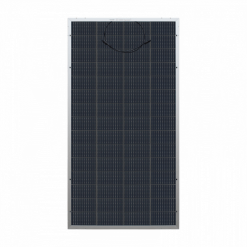 Solar panel on a white background 300W bi-facial monocrystalline