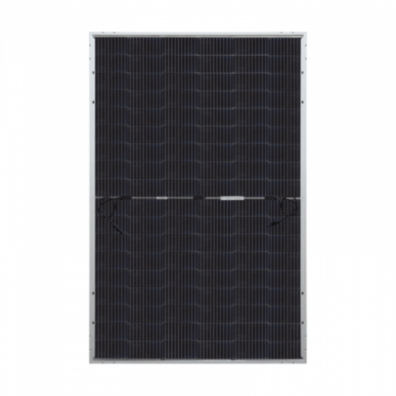 Solar panel on a white background 400W bi-facial monocrystalline