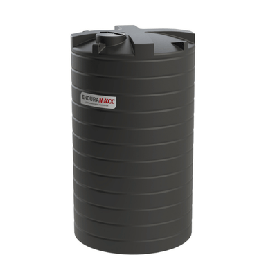 Black plastic water tank with Enduramaxx logo on a white 2background000 Litre