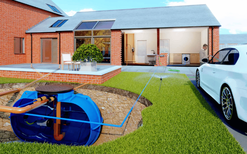 Atlantis Direct Pressure Garden & Home 1800-2600L Underground Rainwater Harvesting System