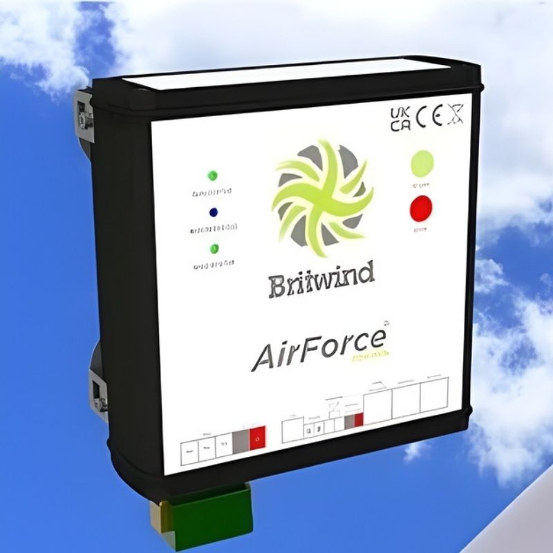 BRITWIND H1 1kW Horizontal Axis Land-Based Wind Turbine - front view controller
