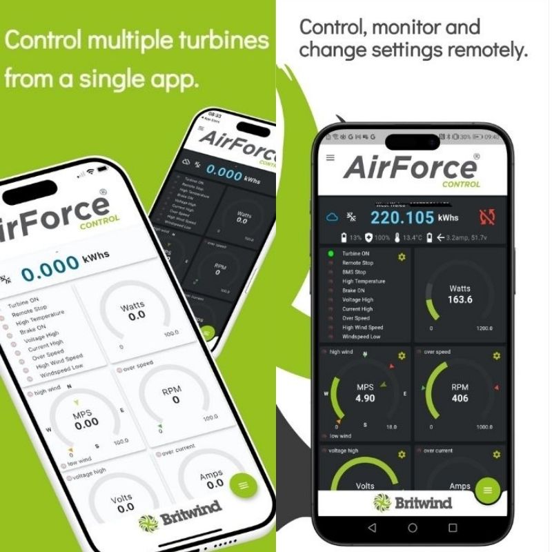BRITWIND H1 1kW Horizontal Axis Land-Based Wind Turbine - second controller in details