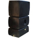 Ecosure 1500L EasyConnect Above-Ground Rainwater Harvesting System - landscape view black variant on white background