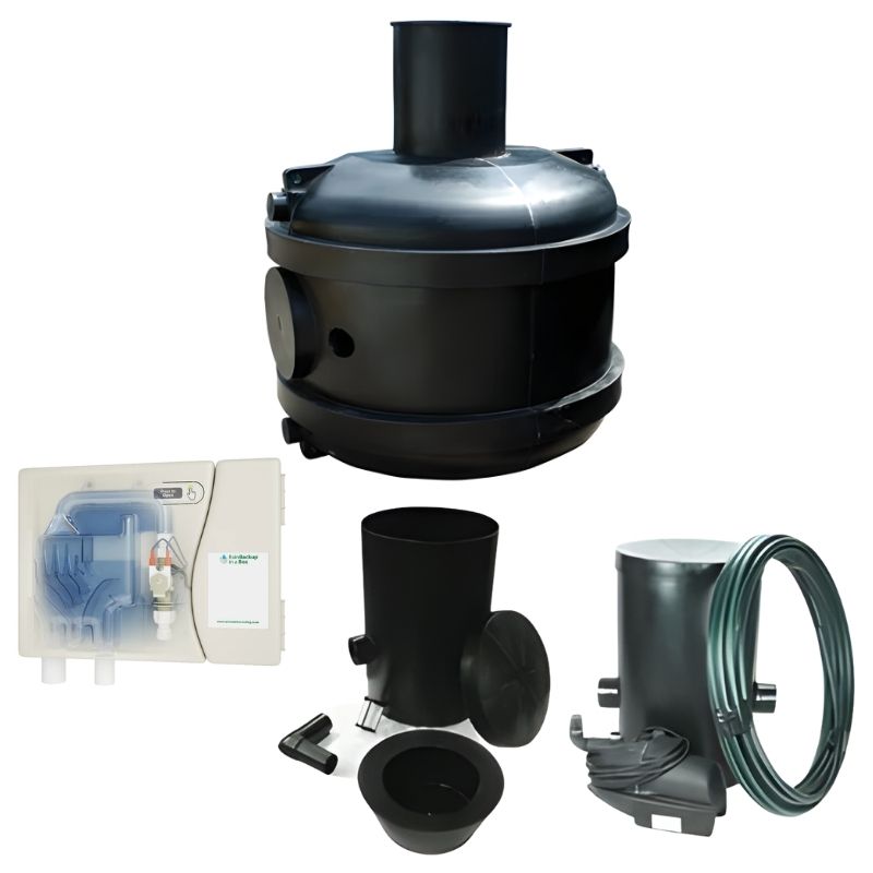 Ecosure 1950L EasyHydro Underground Rainwater Harvesting System with rainwater in a box