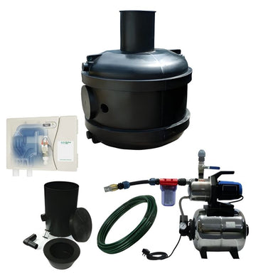 Ecosure 1950L Super Complete Underground Rainwater Harvesting System - complete set with rainwater in a box
