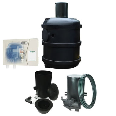Ecosure 2800L EasyHydro Underground Rainwater Harvesting System wiht rainwater in a box