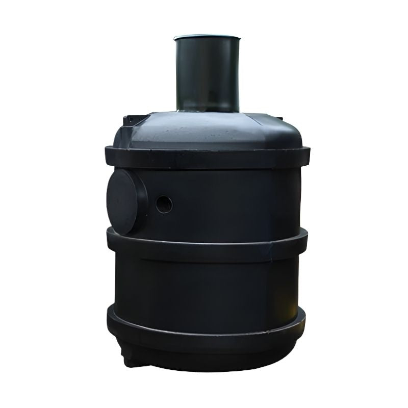 Ecosure 2800L EasyHydro Underground Rainwater Harvesting System - black container on a white background