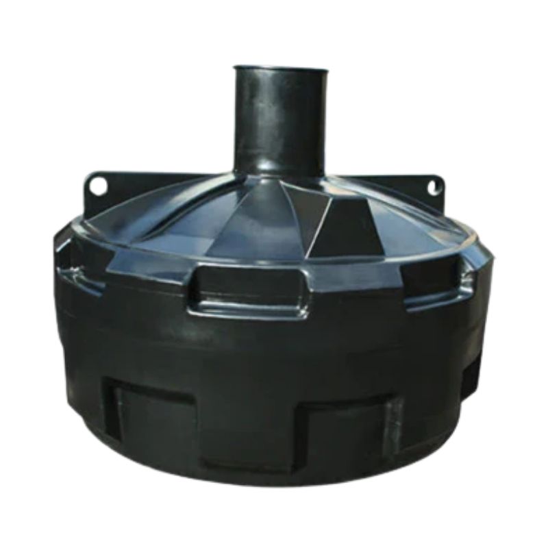Ecosure 3500L EasyHydro Underground Rainwater Harvesting System - black container on white background