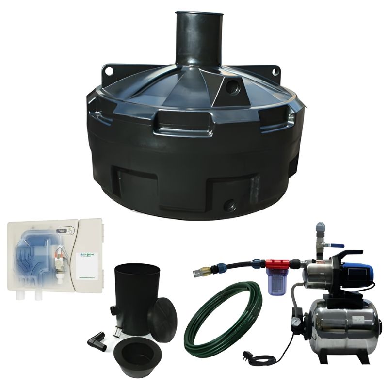 Ecosure 3500L Super Complete Underground Rainwater Harvesting System - complete set with rainwater in a box