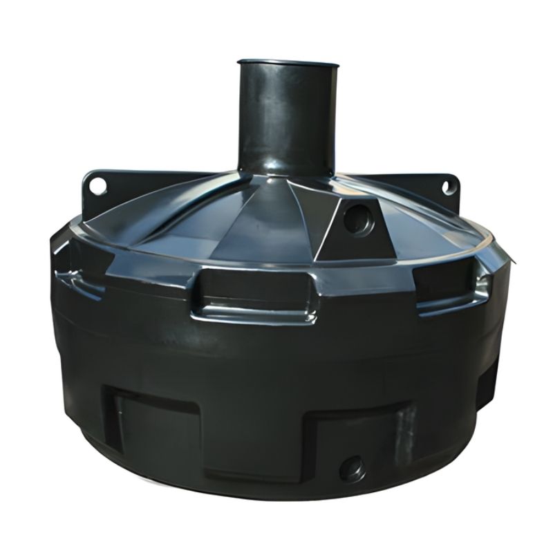 Ecosure 3500L Super Complete Underground Rainwater Harvesting System - black container on a white background