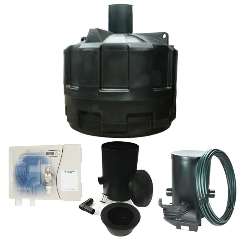 Ecosure 5000L EasyHydro Underground Rainwater Harvesting System - with rainwater in  a box