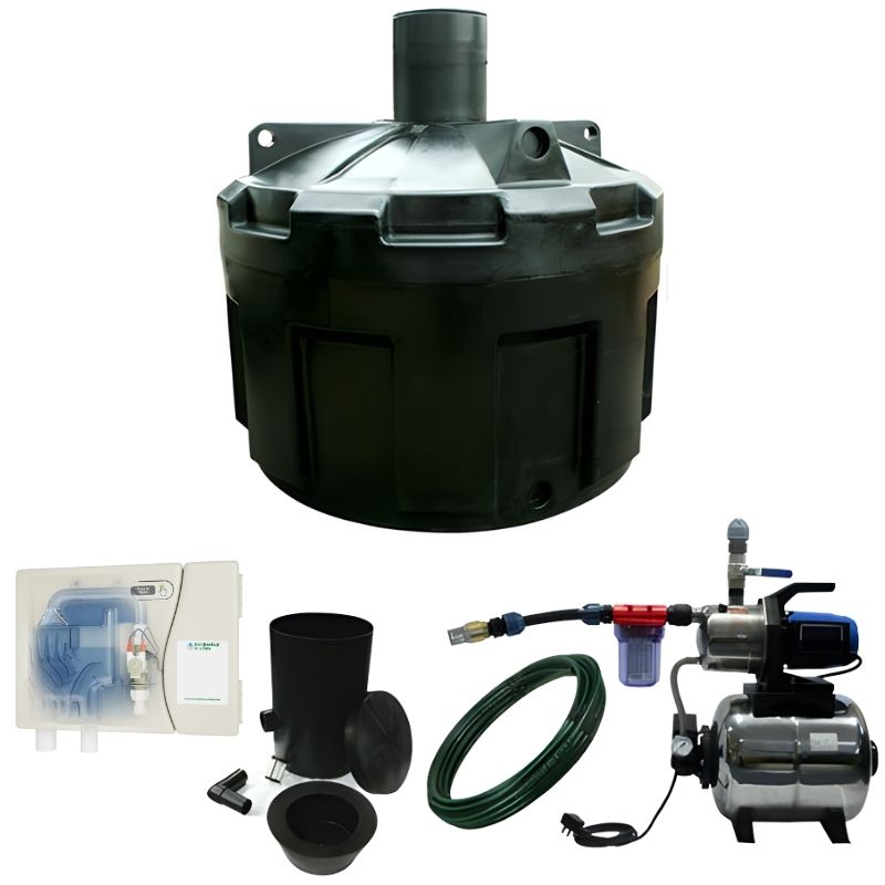 Ecosure 5000L Super Complete Underground Rainwater Harvesting System - complete set with rainwater in a box