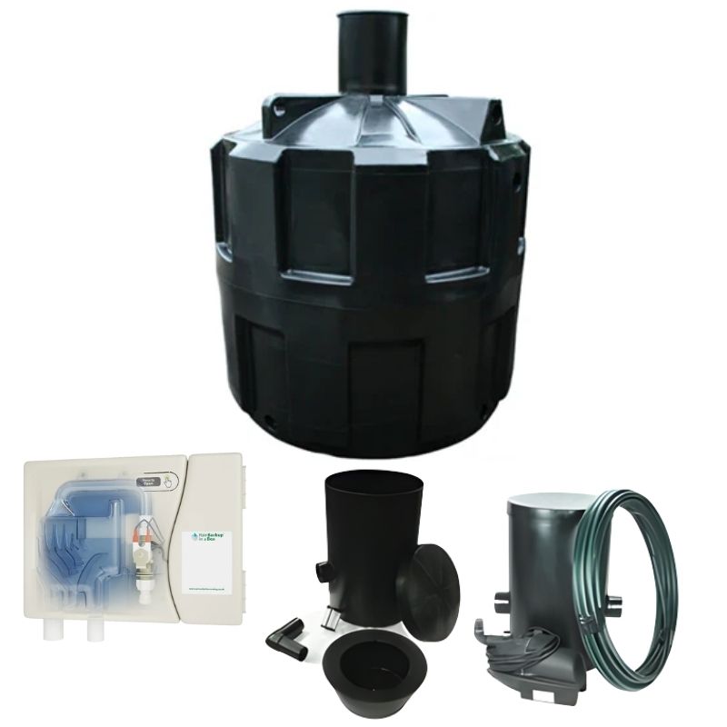Ecosure 7000L EasyHydro Underground Rainwater Harvesting System with rainwater in a box