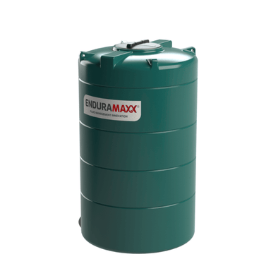 Green storage tank with Enduramaxx logo on a white background