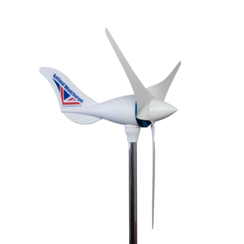 Marlec Rutland 1200x Land-Based Wind Turbine with MPPT Controller 12V on a white background