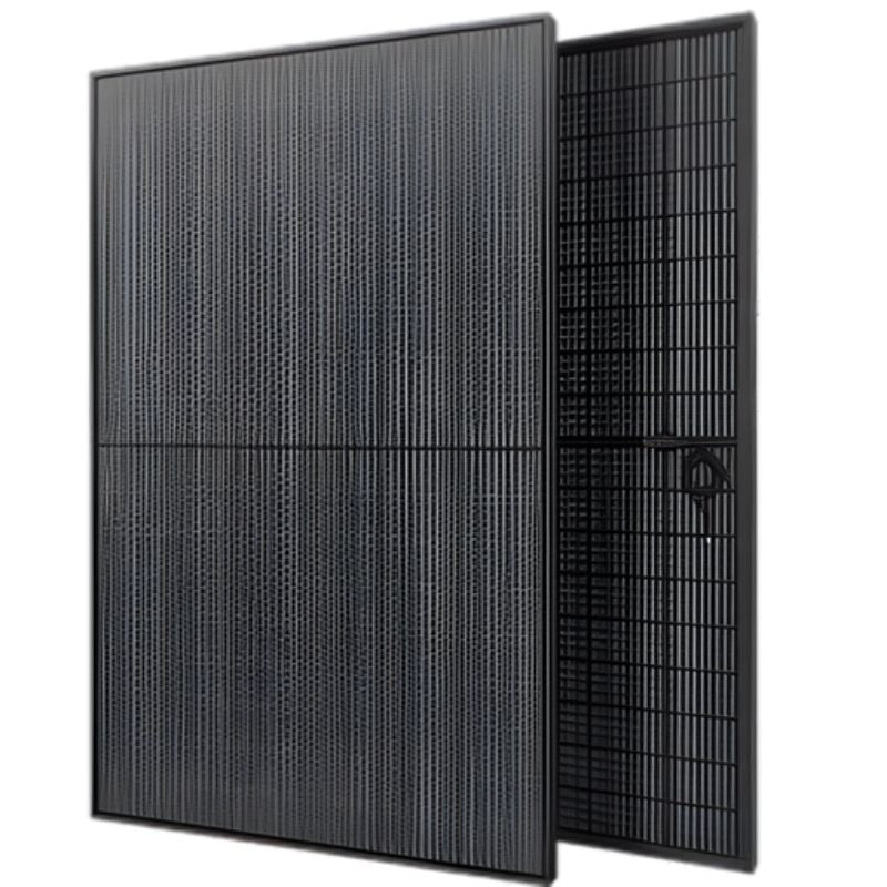 Marlec Spectra Bifacial Solar Panels frotn view on white background on white background