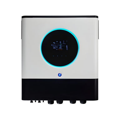 Photonic Universe Iconica Hybrid Pure Sine Wave Inverters - 10000W 48V - front view with digital display on white background