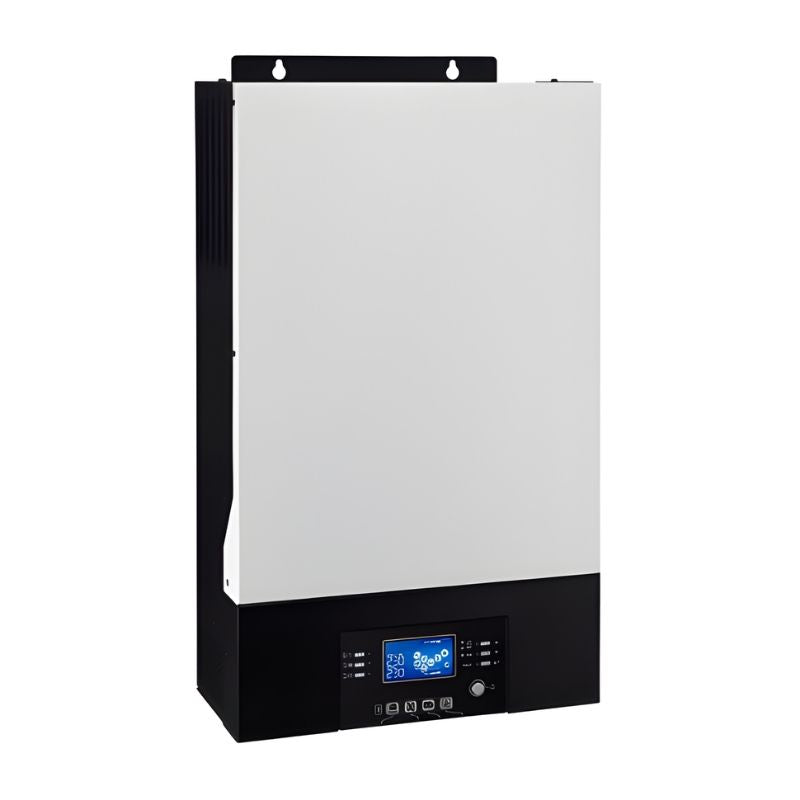 Photonic Universe Iconica Hybrid Pure Sine Wave Inverters - 5000W 48V left side view with digital display on  white background