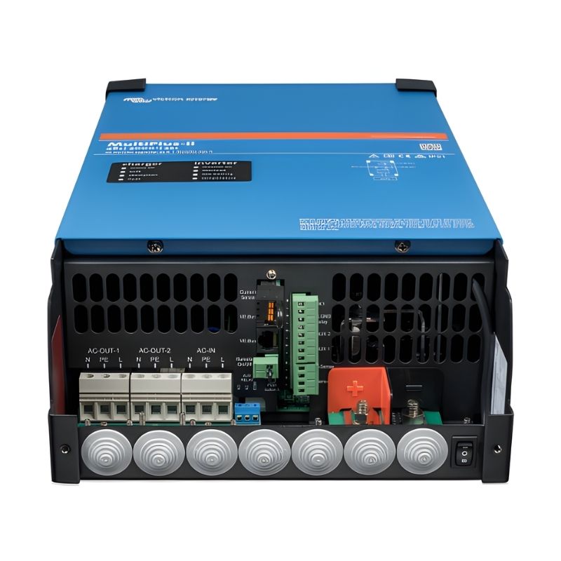 Victron MultiPlus-II Inverter Charger - 48/3000/35-32 230V -second bottom view on white background